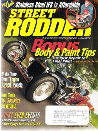 STREET RODDER 2003 MAR - O'DELL LEAD ZEPHYR, MACHINE TURING, MAK-A-LOUVER